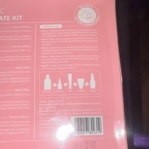 Kormesic Intimate Kit 5-Piece Set - Pink - Picture 3 of 9